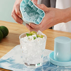 Ice Cube Tray Silicone Easy-Release With Storage