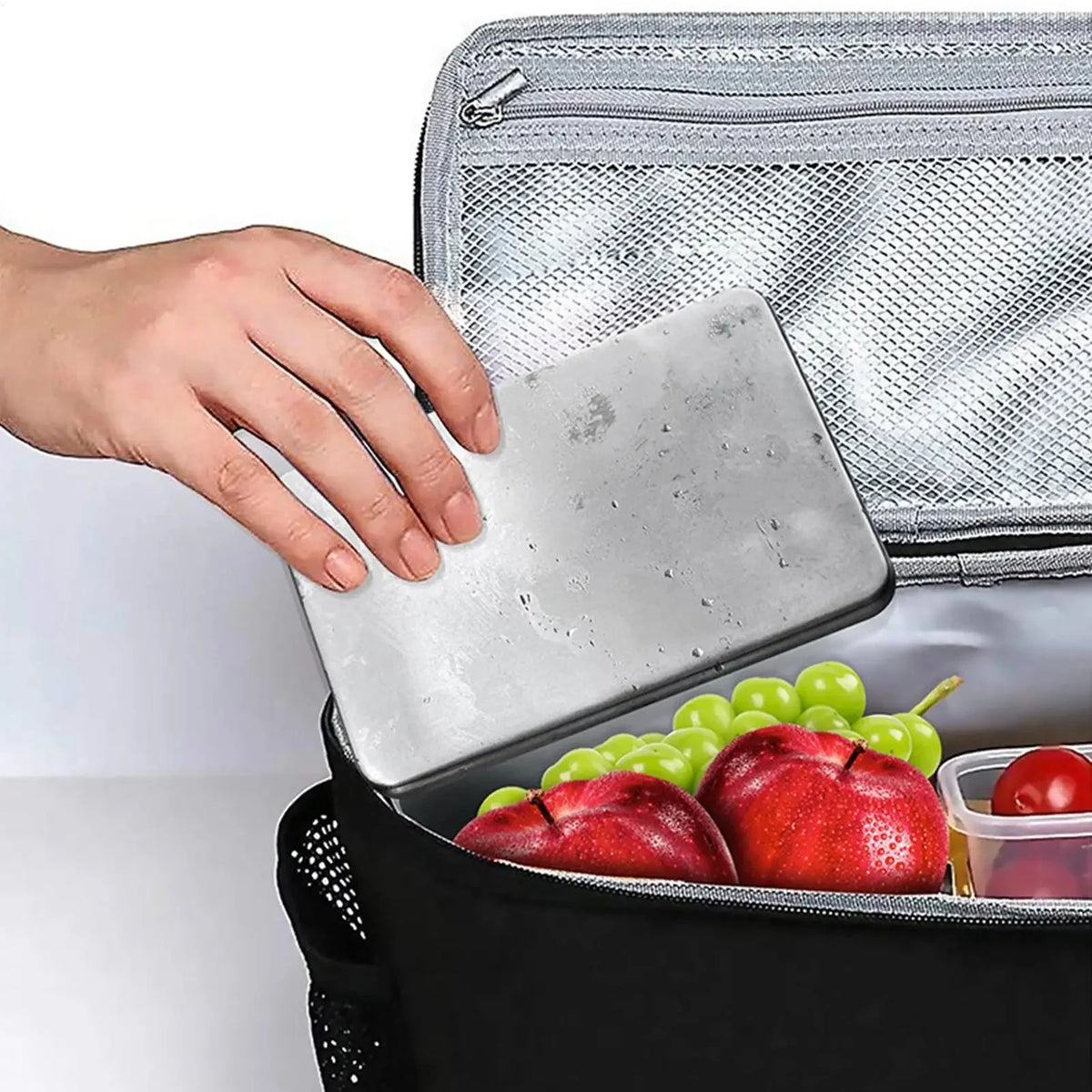 Ice Pack Stainless Steel Flat Space-Saving Set of 2
