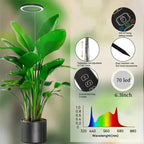 Indoor Plant Grow Light Full-Spectrum LED Adjustable Height With Timer