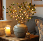 Indoor String Lights Olive Branch Warm White LED 2 Meter