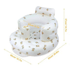 Inflatable Baby Seat Built-In Foot Pump & Non-Slip Base