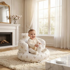 Inflatable Baby Seat Built-In Foot Pump & Non-Slip Base