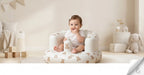 Inflatable Baby Seat Built-In Foot Pump & Non-Slip Base