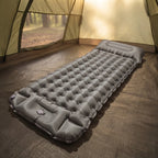 Inflatable Camping Mat Integrated Foot Pump 4 Inch Thick