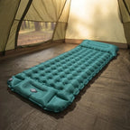 Inflatable Camping Mat Integrated Foot Pump 4 Inch Thick