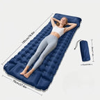 Inflatable Camping Mat Integrated Foot Pump 4 Inch Thick