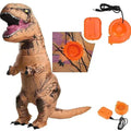 Inflatable Dinosaur Costume Battery-Powered Blower Viewing Panel & Gloves