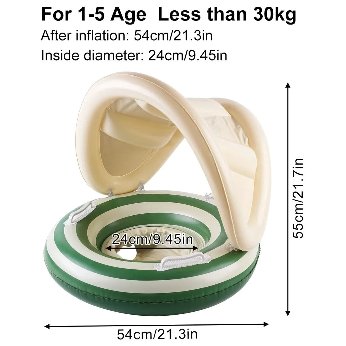 Inflatable Swim Shorts PVC Handles & Rings