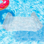 Inflatable Water Hammock Breathable Mesh Center Foldable Design