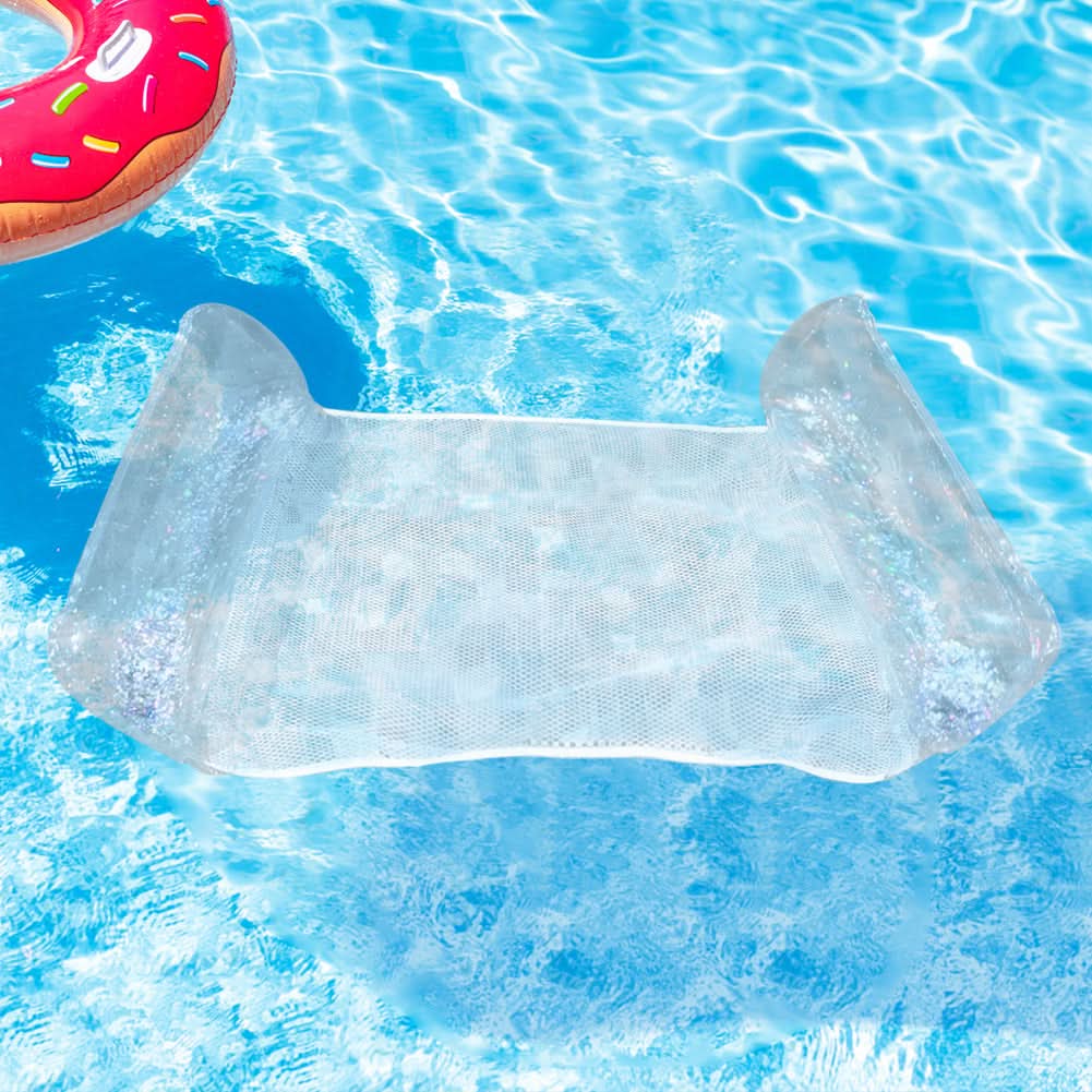 Inflatable Water Hammock Breathable Mesh Center Foldable Design