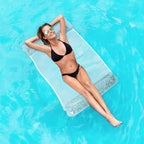 Inflatable Water Hammock Breathable Mesh Center Foldable Design