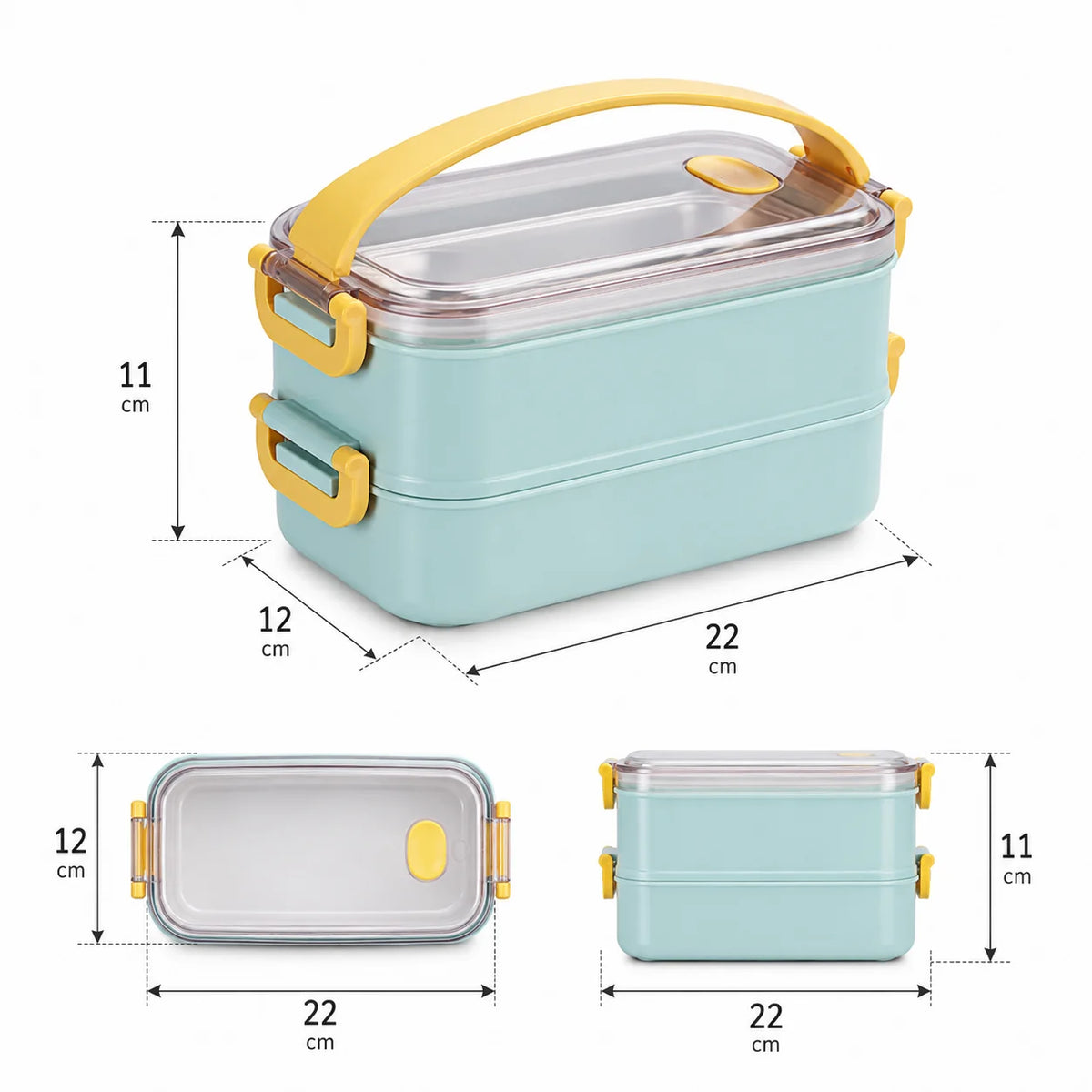 Insulated Lunch Box Stainless Steel Leakproof Dishwasher Safe