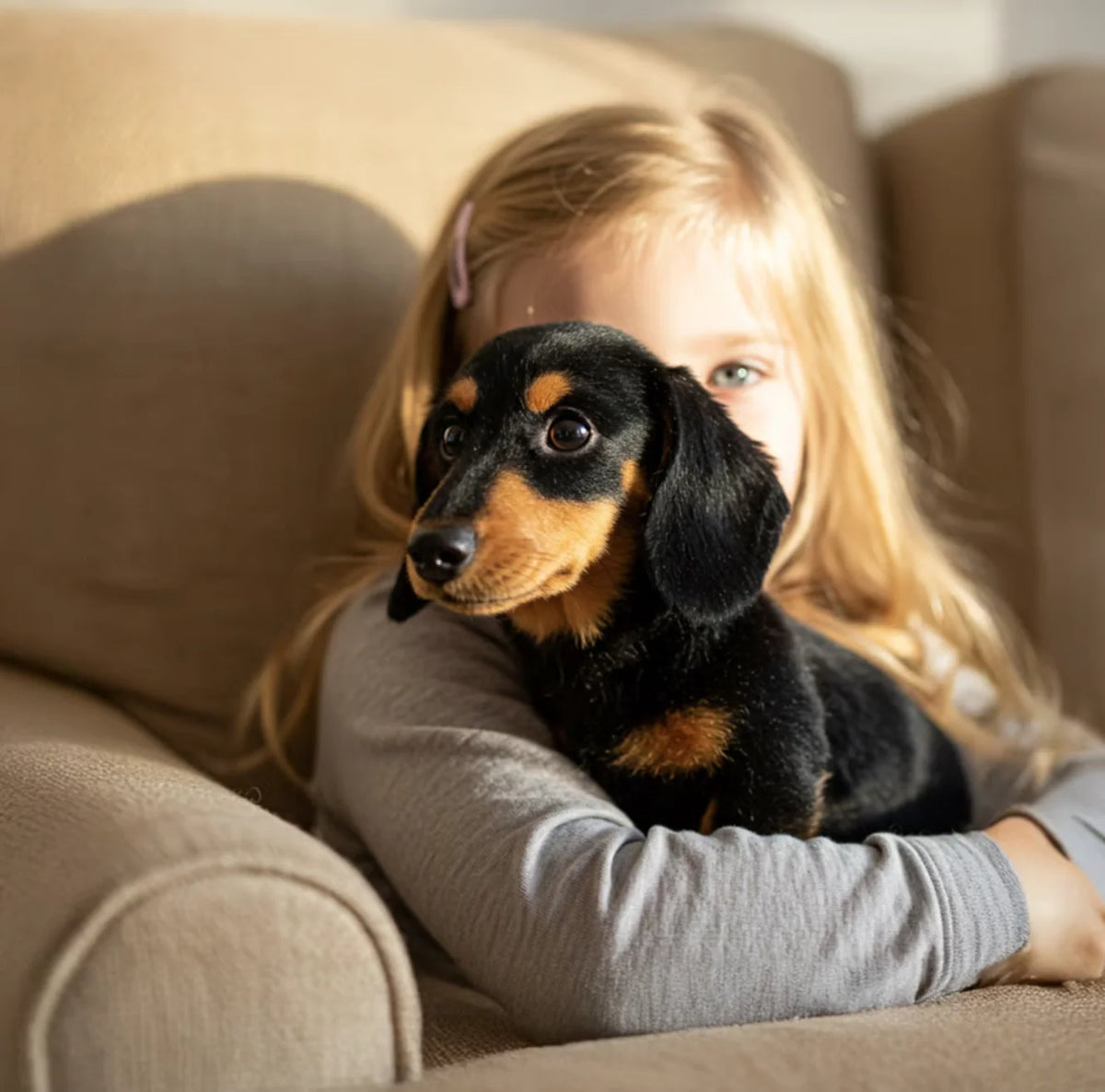 Interactive Plush Dog Touch-Activated Lifelike Movements Soft Plush Fur