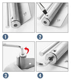 Interior Door Closer 4-Step Adjustable Stainless Steel