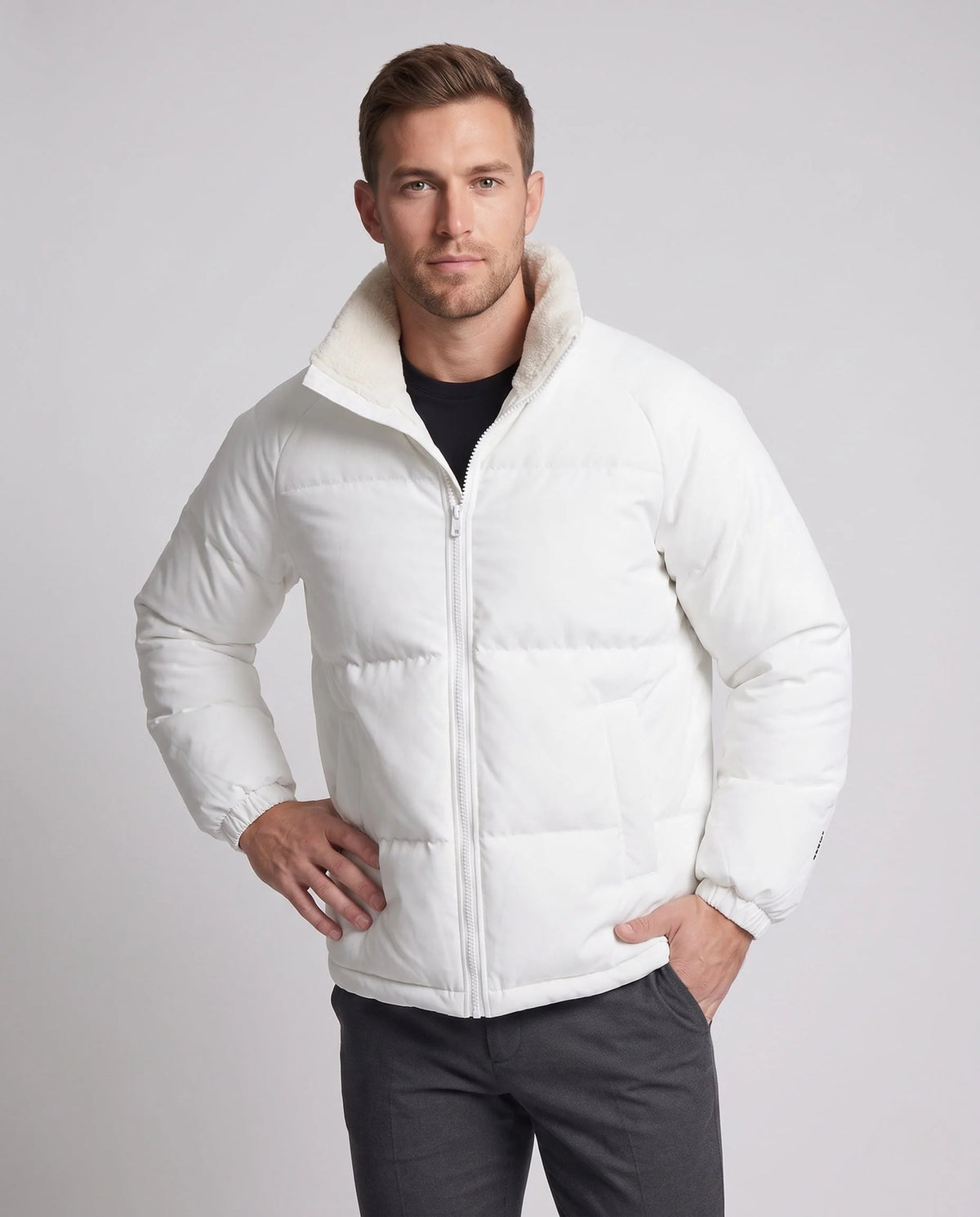 Jacket Quilted Insulated Breathable With Side Pockets