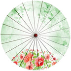 Japanese Parasol Cotton Paper & Bamboo 33.1-Inch Canopy