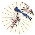 Japanese Parasol Cotton Paper & Bamboo 33.1-Inch Canopy