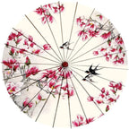 Japanese Parasol Cotton Paper & Bamboo 33.1-Inch Canopy