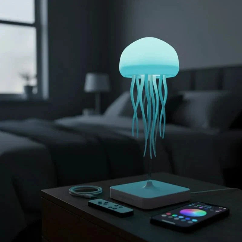 Jellyfish Lamp Color-Changing Touch-Control & Sound-Reactive