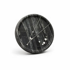 Jewelry Tray Round Black Marble Antique Style Multiple Sizes