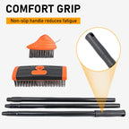 Joint Brush Set 3-In-1 Heads Steel Bristles & Telescopic Handle