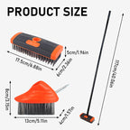 Joint Brush Set 3-In-1 Heads Steel Bristles & Telescopic Handle