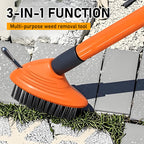 Joint Brush Set 3-In-1 Heads Steel Bristles & Telescopic Handle