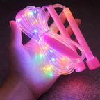 Jump Rope LED Light-Up Adjustable Length Non-Slip Handles