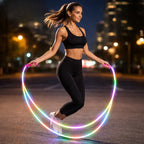 Jump Rope LED Light-Up Adjustable Length Non-Slip Handles