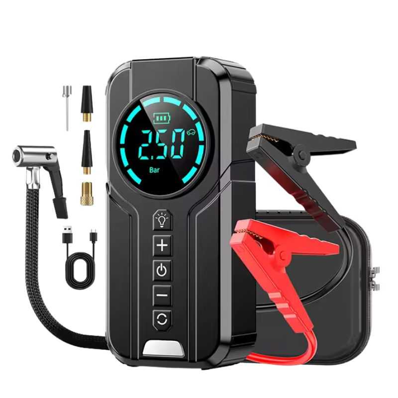 Jump Starter 4-in-1 Tire Inflator Battery Display