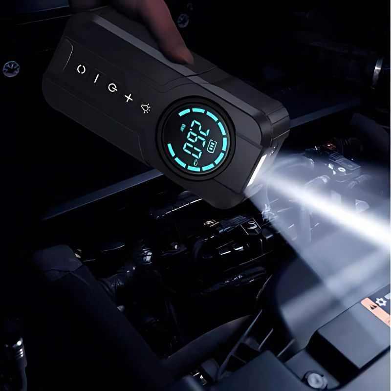 Jump Starter 4-in-1 Tire Inflator Battery Display