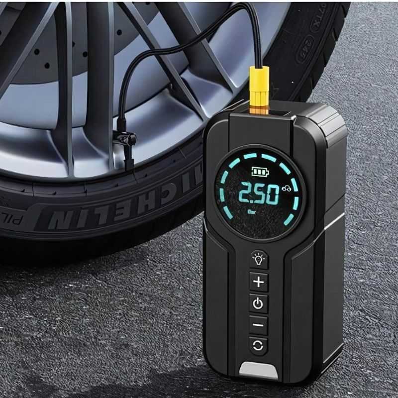 Jump Starter 4-in-1 Tire Inflator Battery Display