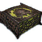 Keepsake Box Wooden Laser-Cut Dragon Design for Game Pieces & Collectibles
