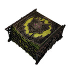 Keepsake Box Wooden Laser-Cut Dragon Design for Game Pieces & Collectibles