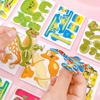 Kids 3D Puzzle Set Cardboard Punch-Out 25-125 Pieces