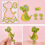 Kids 3D Puzzle Set Cardboard Punch-Out 25-125 Pieces