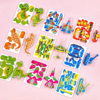 Kids 3D Puzzle Set Cardboard Punch-Out 25-125 Pieces