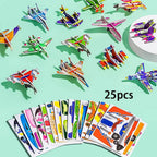 Kids 3D Puzzle Set Cardboard Punch-Out 25-125 Pieces