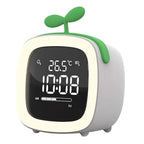 Kids Alarm Clock USB-C Rechargeable Dimmable Night Light