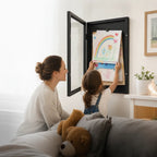 Kids Artwork Frame Front-Opening Tool-Free Wall-Mountable