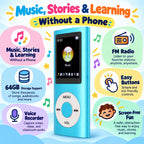 Kids Audio Player Phone-Free Earphones Included