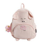 Kids' Backpack 3D Pig Design Spacious Compartment Adjustable Straps