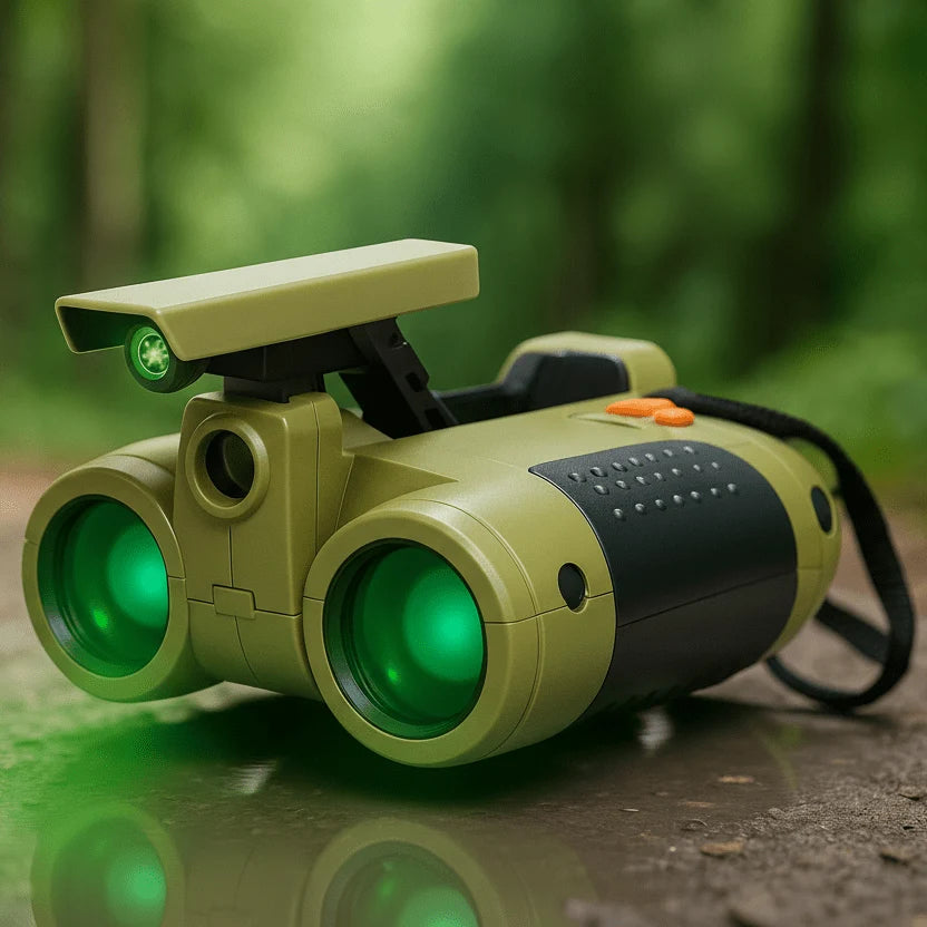 Kids' Binoculars Day & Night Viewing Lightweight Impact-Resistant Design