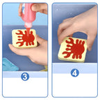 Kids Gel Paint Set Non-Toxic Floating Effect 100ml Bottles