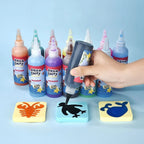 Kids Gel Paint Set Non-Toxic Floating Effect 100ml Bottles