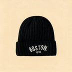 Kids Knit Hat Foldable Ear Flaps Stretchy Fit
