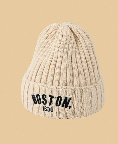 Kids Knit Hat Foldable Ear Flaps Stretchy Fit