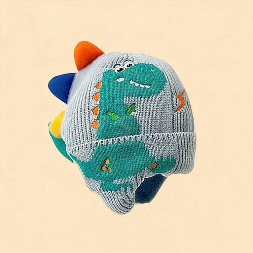 Kids Knit Hat Foldable Ear Flaps Stretchy Fit