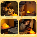 Kids Night Light Fox-Shaped Soft Silicone USB Rechargeable