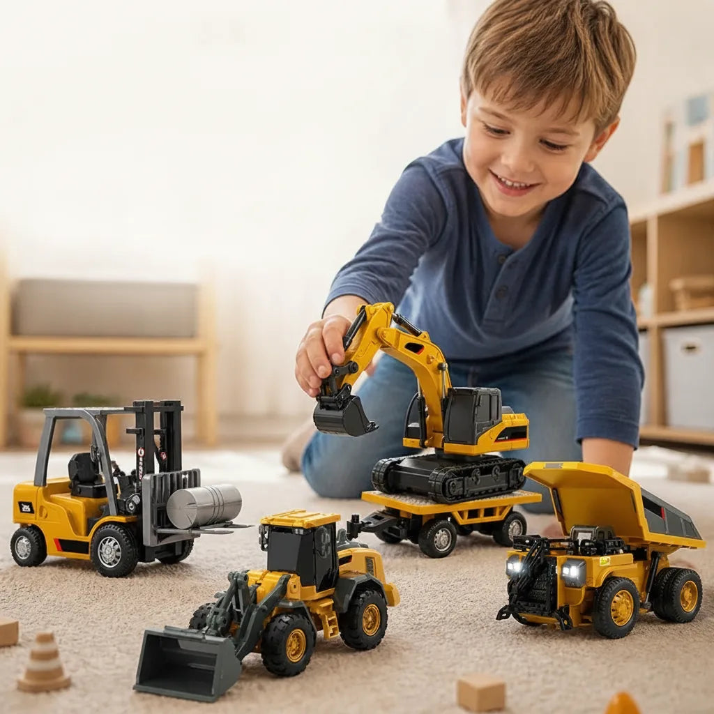 Kids RC Construction Vehicle Precise Remote USB-C Charging